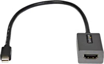 StarTech.com Adaptador Mini DisplayPort a HDMI - 1080p - Monitor/pantalla mDP 1.2 a HDMI - Dongle Convertidor Mini DP a HDMI - Cable de 30cm - Versión Mejorada de MDP2HDMI - Imagen 3