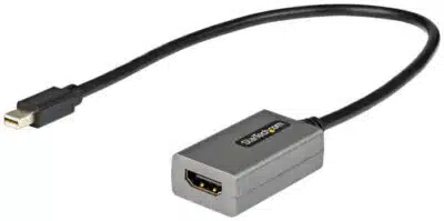 StarTech.com Adaptador Mini DisplayPort a HDMI - 1080p - Monitor/pantalla mDP 1.2 a HDMI - Dongle Convertidor Mini DP a HDMI - Cable de 30cm - Versión Mejorada de MDP2HDMI