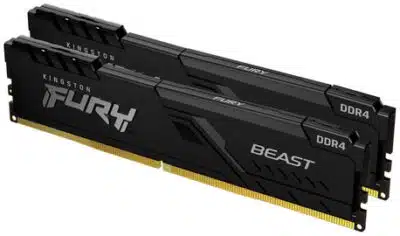 MEMORIA RAM DIMM KINGSTON FURY BEAST BLACK 64GB DDR4 3600MTS CL18 KIT 2 KF436C18BBK2 64