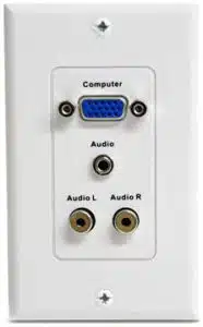 StarTech.com VGAPLATERCA caja de salida Blanco - Imagen 2