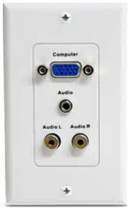 StarTech.com VGAPLATERCA caja de salida Blanco