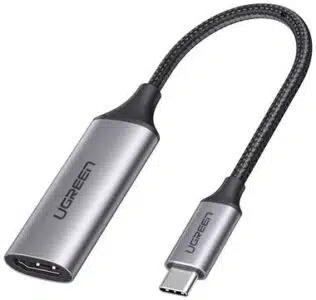 Ugreen 70444 adaptador de cable de vídeo HDMI Tipo A (Estándar) USB Tipo C Aluminio, Negro
