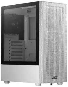 GABINETE ADATA XPG GAMER VALOR MESH MEDIATORRE ATX 4 FAN CRISTAL TEMPLADO BLANCO VALORMESHMT WHCWW