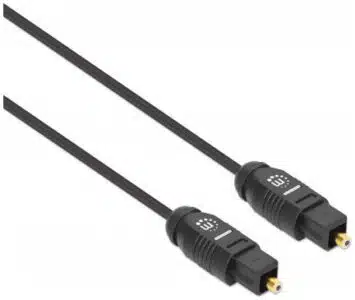 Cable Manhattan Audio Digital Óptico Toslink M-M 1m Color Negro - Imagen 3