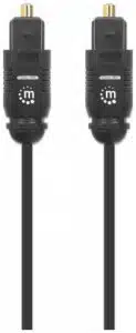 Cable Manhattan Audio Digital Óptico Toslink M-M 1m Color Negro - Imagen 4