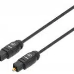 Cable Manhattan Audio Digital Óptico Toslink M-M 1m Color Negro