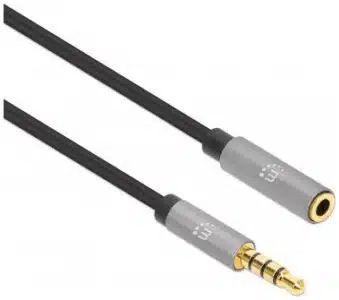 MANHATTAN 356022 CABLE AUDIO ESTEREO 5MM EXTEN M H 0M NEGRO - Imagen 3