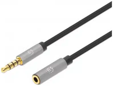 MANHATTAN 356022 CABLE AUDIO ESTEREO 5MM EXTEN M H 0M NEGRO - Imagen 2