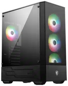 MSI MAG Forge 112R Midi Tower Negro, Transparente