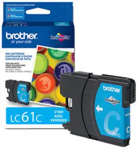 Brother LC61C cartucho de tinta 1 pieza(s) Original Rendimiento estándar Cian