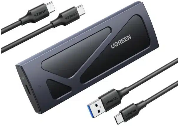 9b2241a4b97cc39c5dd366f7a6a851ce Ugreen 15512 caja para disco duro externo Carcasa para SSD Negro, Gris M.2 - Imagen 1