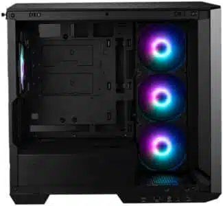 GABINETE MSI MICRO ATX MICRO TORRE 4 FAN CRISTAL TEMPLADO USBC ARGB MAG PANO M100R PZ