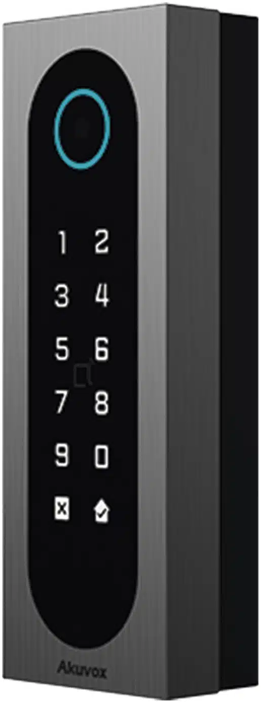 Control de Acceso Slim Akuvox A08S / Aluminio y Vidrio Templado / IP65 & IK09 / Capacidad para 20,000 Tarjetas / Métodos de Acceso Multi (QR, Bluetooth, PIN, RFID) / Soporta Wiegand / 1 Salida de Relay Control de Acceso Slim Akuvox A08S / Aluminio y Vidrio Templado / IP65 & IK09 / Capacidad para 20,000 Tarjetas / Métodos de Acceso Multi (QR, Bluetooth, PIN, RFID) / Soporta Wiegand / 1 Salida de Relay - Imagen 1