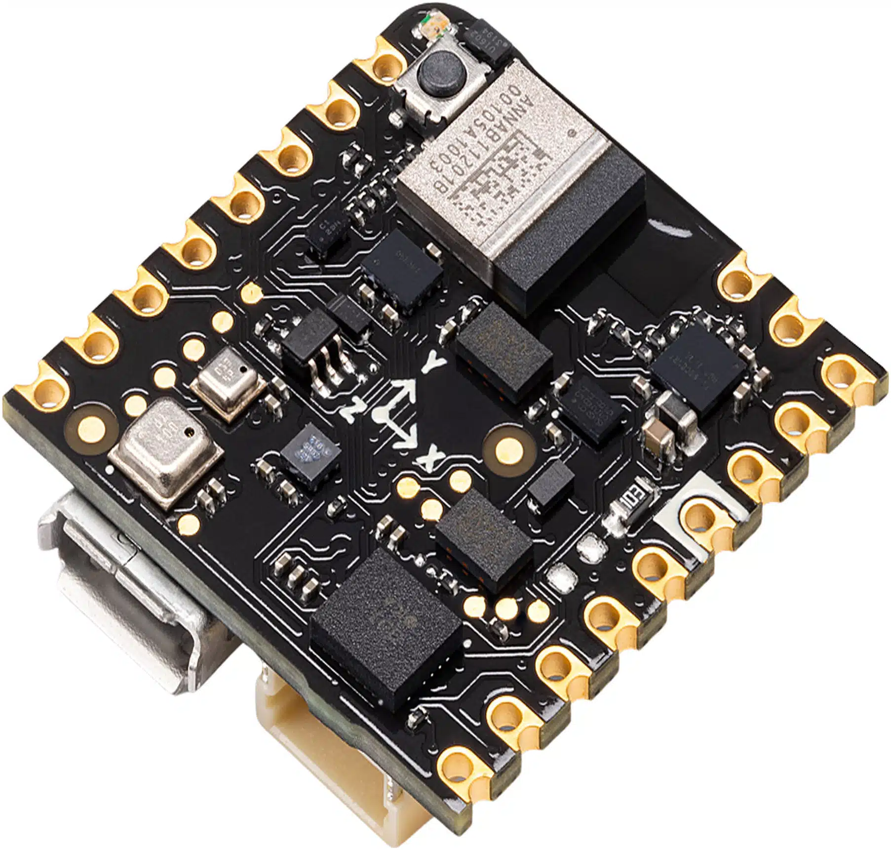 Placa de Desarrollo IoT / Arduino Nicla Sense ME / 4 Sensores Bosch Industrial / Bluetooth 5.0 / nRF52832 Cortex-M4F 64MHz / 512KB Flash + 2MB Externa / BHI260AP IMU 6 Ejes / BME688 Gas VOC / BMP390 Presión / BMM150 Magnetómetro Placa de Desarrollo IoT / Arduino Nicla Sense ME / 4 Sensores Bosch Industrial / Bluetooth 5.0 / nRF52832 Cortex-M4F 64MHz / 512KB Flash + 2MB Externa / BHI260AP IMU 6 Ejes / BME688 Gas VOC / BMP390 Presión / BMM150 Magnetómetro - Imagen 1