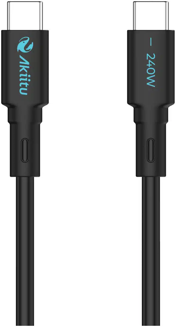 Cable de Carga USB-C a C / 1 Metro (3.28 Pies) / Tecnología GaN (Nitruro de Galio) / Fast-Charging / Potencia 240W / Velocidad Transferencia 480 Mbps / Material / Conector Aluminio Anodizado Cable de Carga USB-C a C / 1 Metro (3.28 Pies) / Tecnología GaN (Nitruro de Galio) / Fast-Charging / Potencia 240W / Velocidad Transferencia 480 Mbps / Material / Conector Aluminio Anodizado - Imagen 1