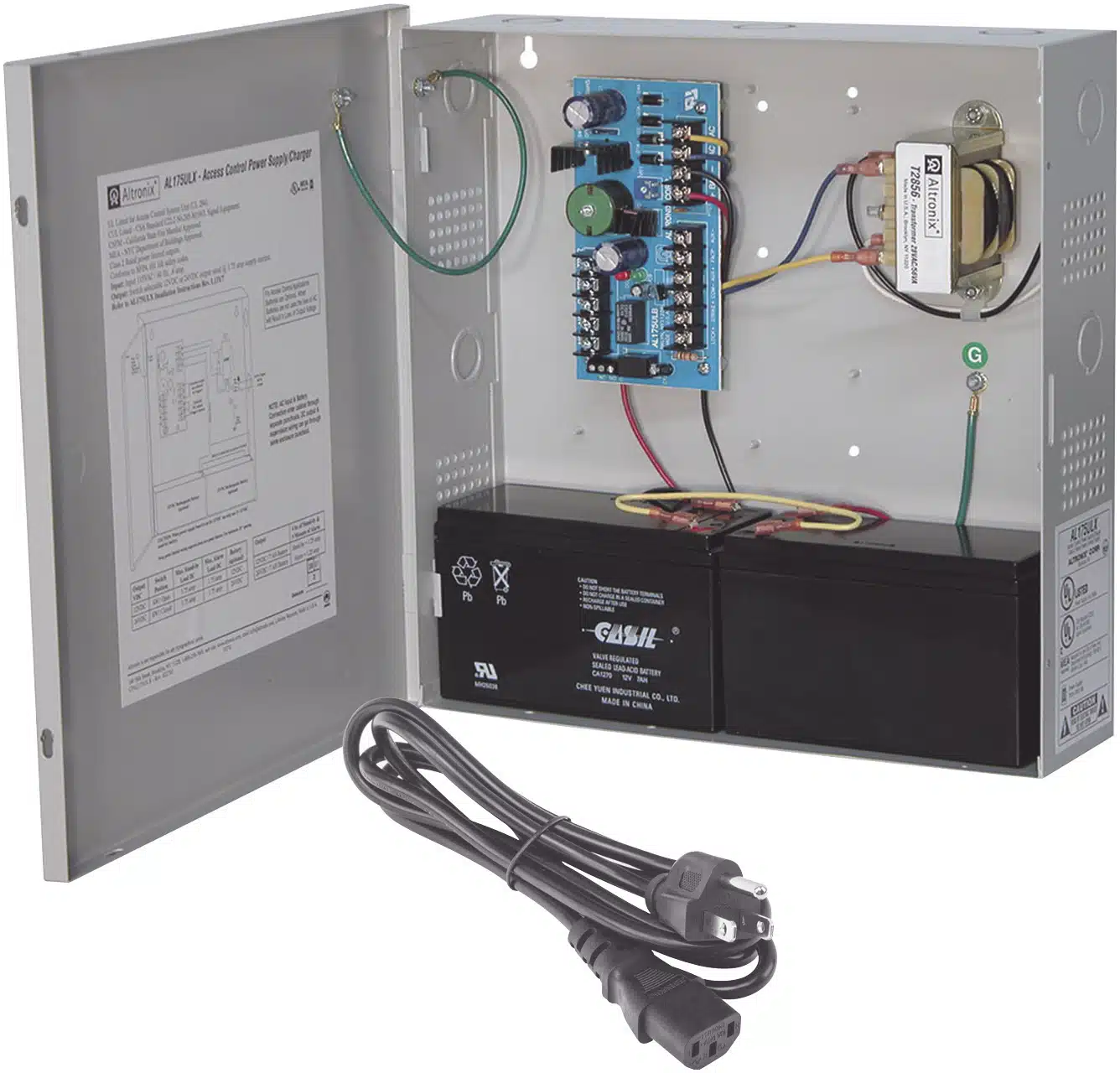 Fuente de poder para control de acceso de 12/24 Vcc @ 1.75 A Fuente de poder para control de acceso de 12/24 Vcc @ 1.75 A - Imagen 1