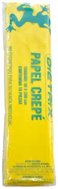DRPPAPAT007_zoom Papel Crepe Dietrix 50x200cms Amarillo Canario Paquete con 10 - Imagen 1