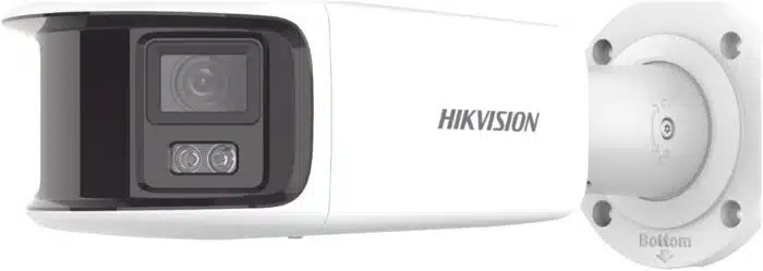[ PROTECCIÓN ACTIVA ] Bala IP Panorámica 8 Megapixel / 180° / Lente 4 mm / Imagen a Color 24/7 / PoE / WDR 130° / IP67 / ACUSENSE / Protección Activa (Luz Estroboscópica y Alarma Audible) / 40 mts Luz Blanca / MicroSD