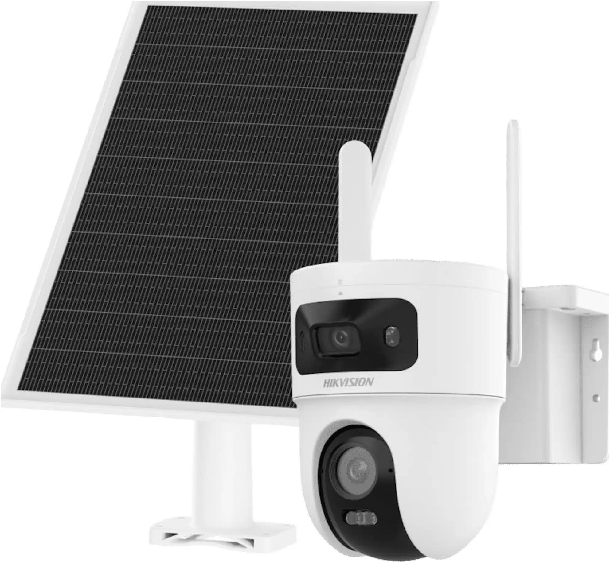 Kit Solar IP All in One Doble Lente / AOV / PT IP 4 Megapixel Lente 4 mm / Fijo 4 Megapixel Lente 2.8 mm / Panel Solar + Batería de Respaldo de Litio (9000 mAh) / Conexión 4G / Audio de Dos Vías / Dual Light / IP66 / Micro SD Kit Solar IP All in One Doble Lente / AOV / PT IP 4 Megapixel Lente 4 mm / Fijo 4 Megapixel Lente 2.8 mm / Panel Solar + Batería de Respaldo de Litio (9000 mAh) / Conexión 4G / Audio de Dos Vías / Dual Light / IP66 / Micro SD - Imagen 1