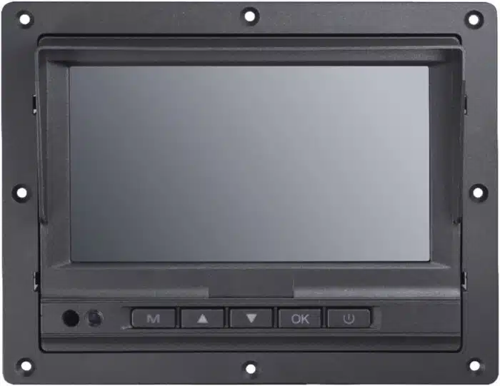 Monitor Táctil (Touch) y Botones de 7" LCD /  Compatible con DVR Móvil HIKVISION / Conector Tipo Aviación