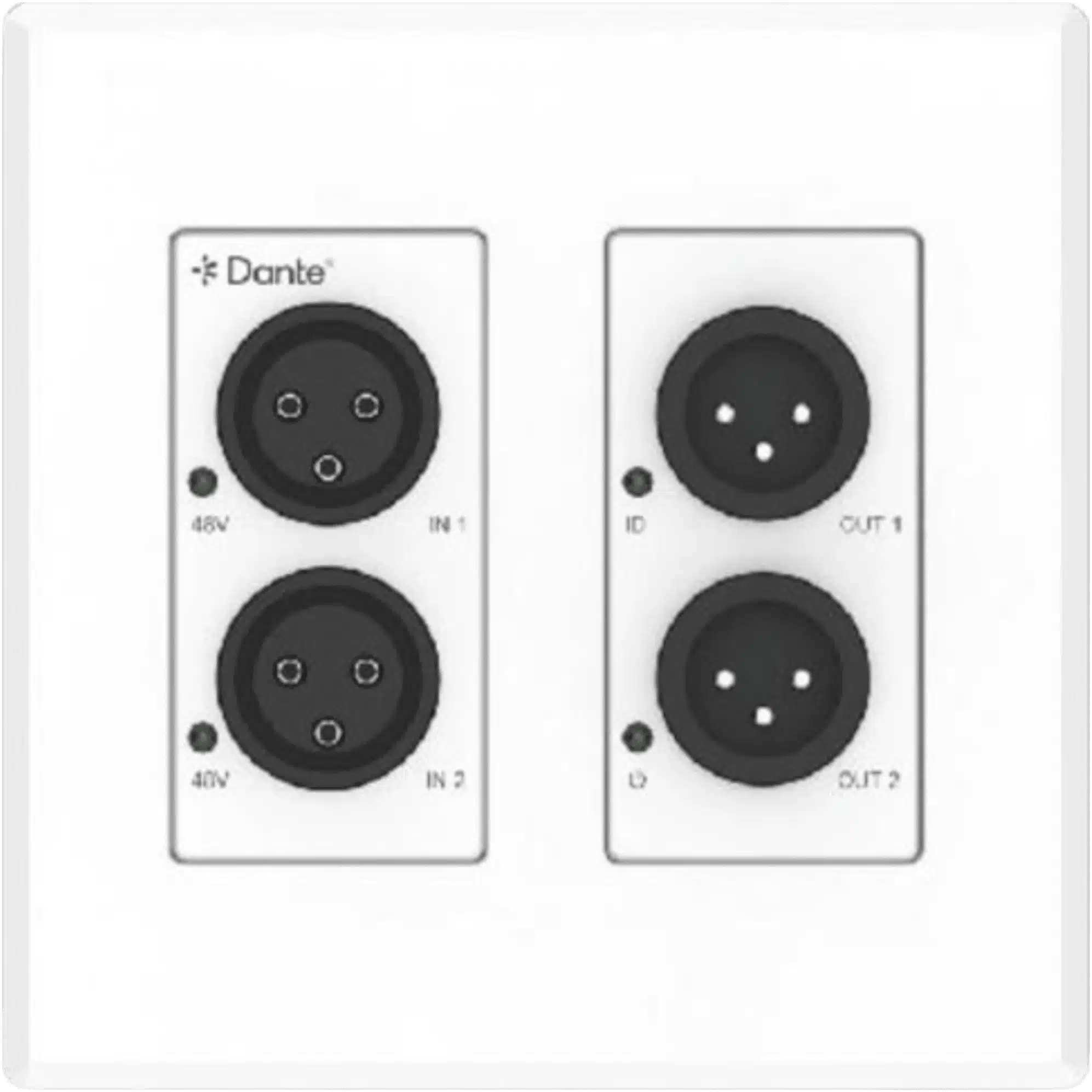 Extensor de Audio Analógico XLR a Dante® | 2 Entradas y 2 Salidas | Conversión Digital de Audio | PoE IEEE 802.3af | Phantom Power 48V | Latencia Configurable 1-5ms | Rango Dinámico >90dB Extensor de Audio Analógico XLR a Dante® | 2 Entradas y 2 Salidas | Conversión Digital de Audio | PoE IEEE 802.3af | Phantom Power 48V | Latencia Configurable 1-5ms | Rango Dinámico >90dB - Imagen 1