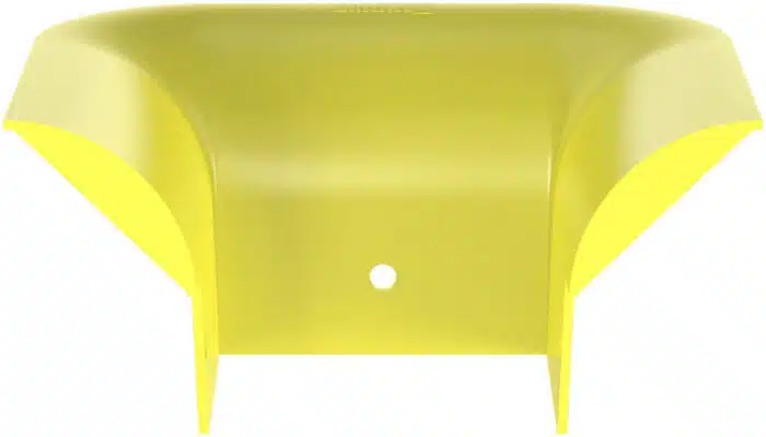Accesorio de Control de Radio de Curvatura, Para Bajadas de Cable con Canaletas FiberRunner 4x4, Color Amarillo