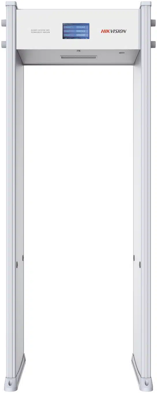 Arco Detector de Metales de 18 Zonas con Pantalla LCD de 7" / Conteo de personas y Alarmas / Ajuste de Sensibilidad e Interferencias / Mejora Anti-Interferencia