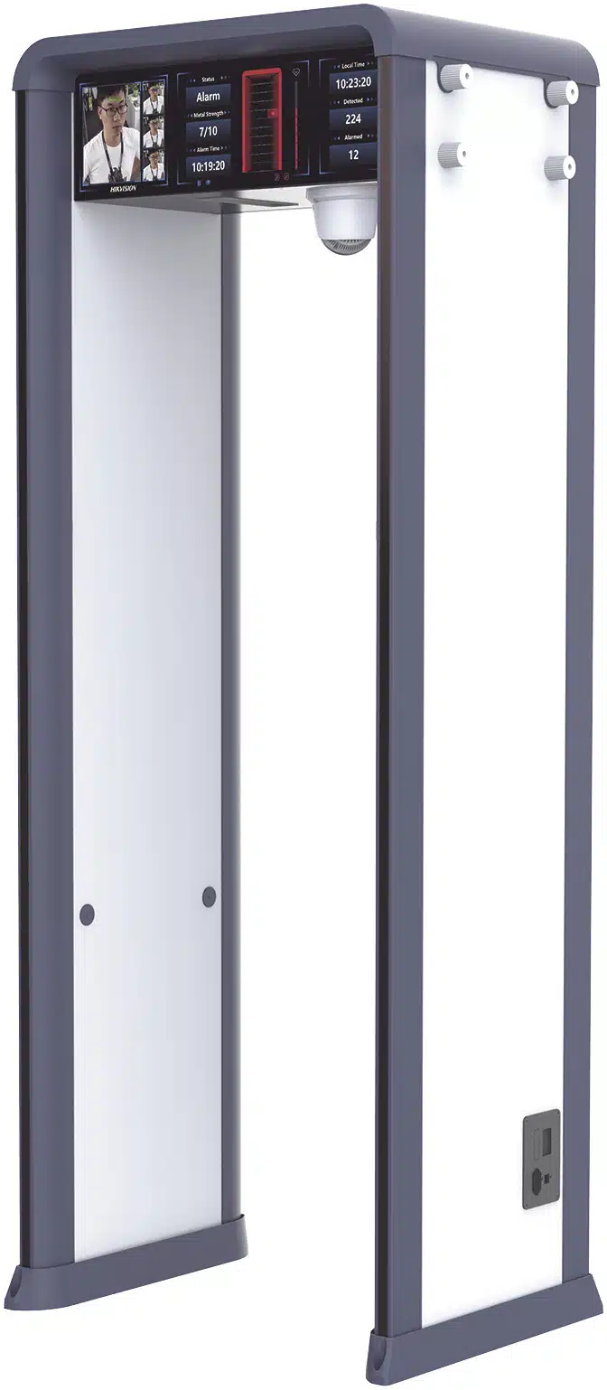 Arco Detector de Metales con Cámara 4 MP y Doble Pantalla 7" y 29" / Hasta 72 Zonas Configurable / Tecnología Anti-Interferencia y Sensibilidad de Última Generación / Conteo de Personas y Alarmas