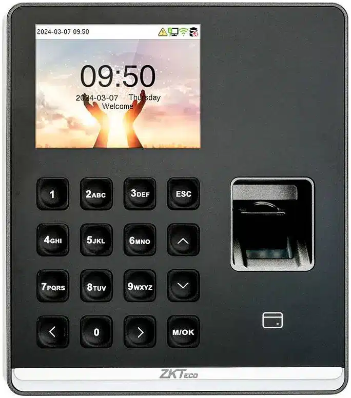 LCTZKT530_1_full-1 ZKTECO SenseFP M1 -Control de Asistencia con Huella (500) - Tarjeta125 kHz (500), Contraseña (500), 100, 000 Eventos, Wi-Fi (Compatible con ZKBio Zlink) ZK TECO - Imagen 1
