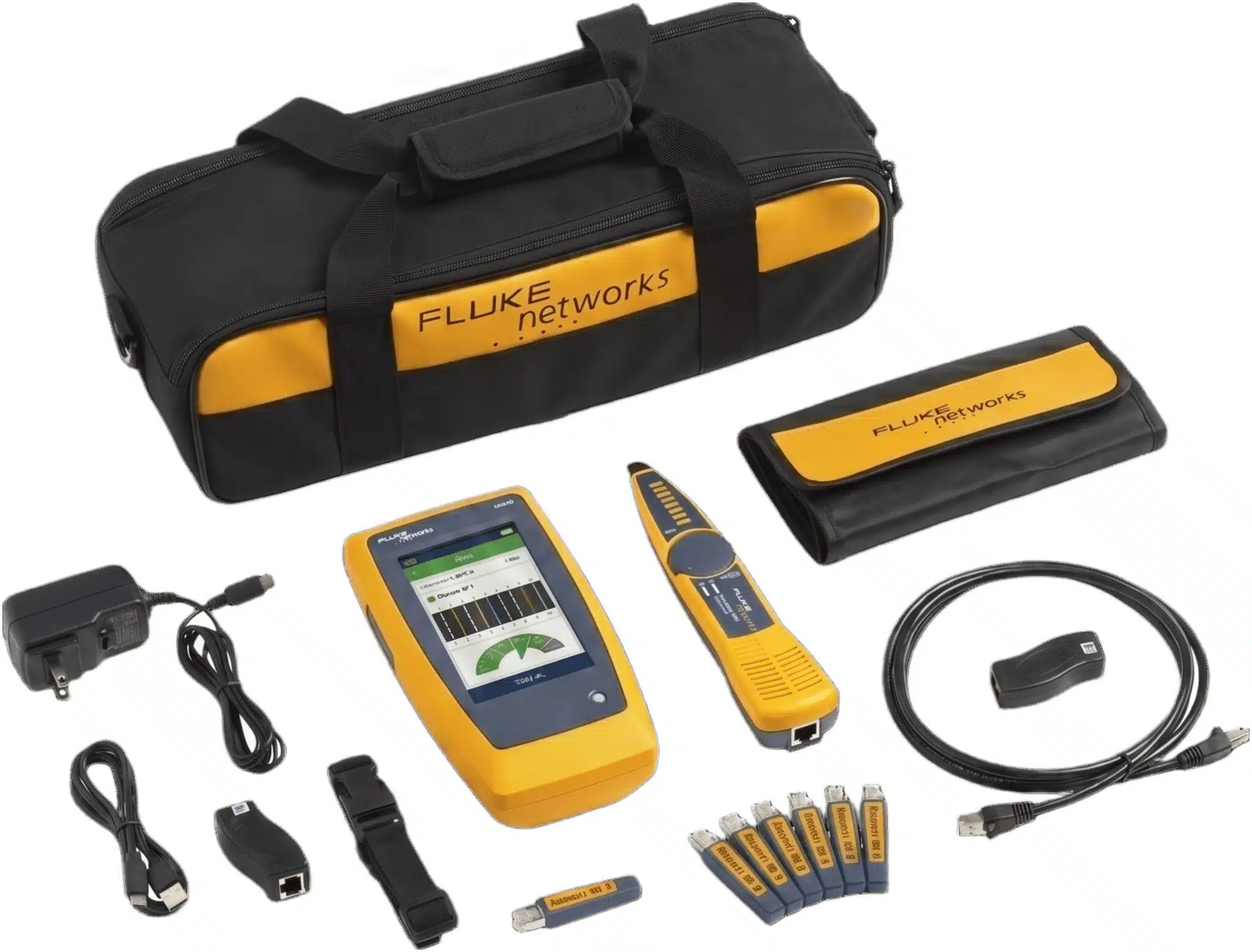 Kit Avanzado de Calificador de Red LinkIQ, Para Verificar Rendimiento de Cableado Hasta 10Gbps Basado en Frecuencia, con Pantalla Multitáctil a Color Kit Avanzado de Calificador de Red LinkIQ, Para Verificar Rendimiento de Cableado Hasta 10Gbps Basado en Frecuencia, con Pantalla Multitáctil a Color - Imagen 1