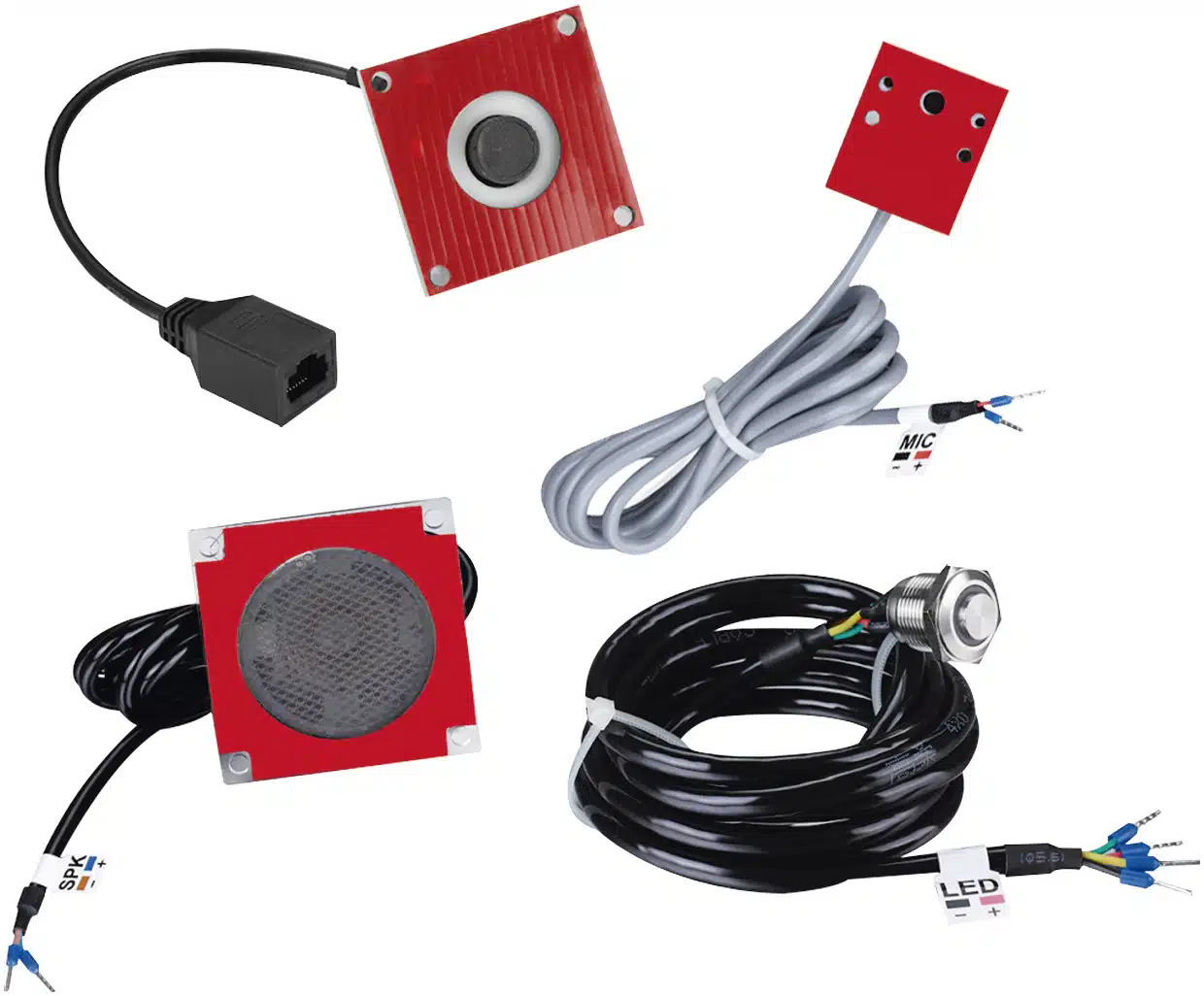 KIT de Accesorios para el modelo PA2F, incluye cámara, micrófono, parlante y botón, múltiples aplicaciones KIT de Accesorios para el modelo PA2F, incluye cámara, micrófono, parlante y botón, múltiples aplicaciones - Imagen 1