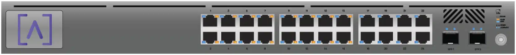 Switch Gigabit PoE+ Administrable / 24 puertos 10/100/1000 Mbps (16 de ellos POE+) + 2 Puertos SFP Uplink / Hasta 240W / Alta LabsCloud. Switch Gigabit PoE+ Administrable / 24 puertos 10/100/1000 Mbps (16 de ellos POE+) + 2 Puertos SFP Uplink / Hasta 240W / Alta LabsCloud. - Imagen 1