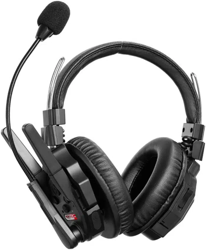 Intercomunicador Inalámbrico Binaural / Cancelación de Ruido IA / Rango 500 m (1640 ft) / Bluetooth 5.0 / Batería 1050mAh / Resistente a Lluvia