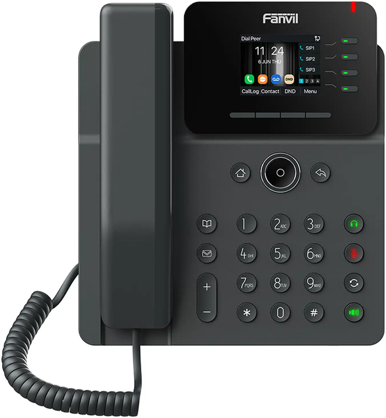 Teléfono IP Wi-Fi Empresarial,Bluetooth, 4 líneas SIP, pantalla a color 2.4", PoE, puertos Gigabit, conferencia local de 6 vías. Teléfono IP Wi-Fi Empresarial,Bluetooth, 4 líneas SIP, pantalla a color 2.4", PoE, puertos Gigabit, conferencia local de 6 vías. - Imagen 1