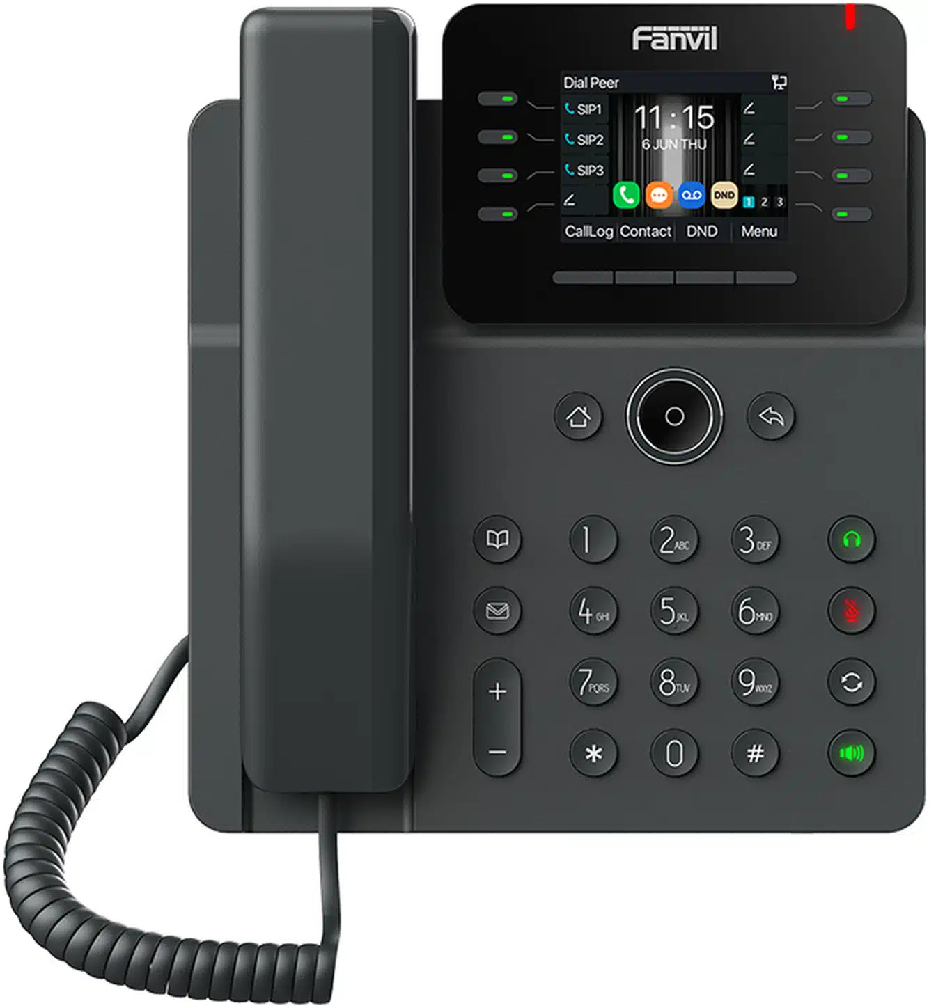 Teléfono IP Wi-Fi Empresarial,Bluetooth, 12 líneas SIP, pantalla a color 2.8", PoE, puertos Gigabit, conferencia local de 6 vías. Teléfono IP Wi-Fi Empresarial,Bluetooth, 12 líneas SIP, pantalla a color 2.8", PoE, puertos Gigabit, conferencia local de 6 vías. - Imagen 1