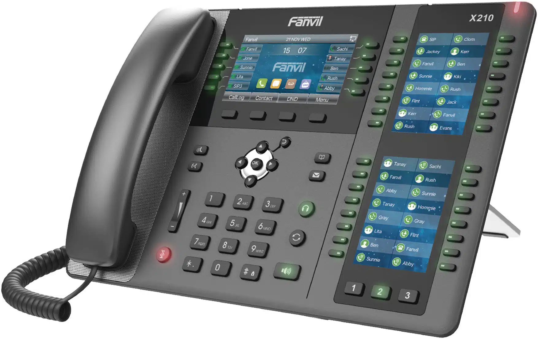 Teléfono IP ideal para recepción hasta 20 líneas SIP, PoE, 106 botones DSS, Bluetooth integrado para diademas, puertos Gigabit, soporta recepción video Teléfono IP ideal para recepción hasta 20 líneas SIP, PoE, 106 botones DSS, Bluetooth integrado para diademas, puertos Gigabit, soporta recepción video - Imagen 1