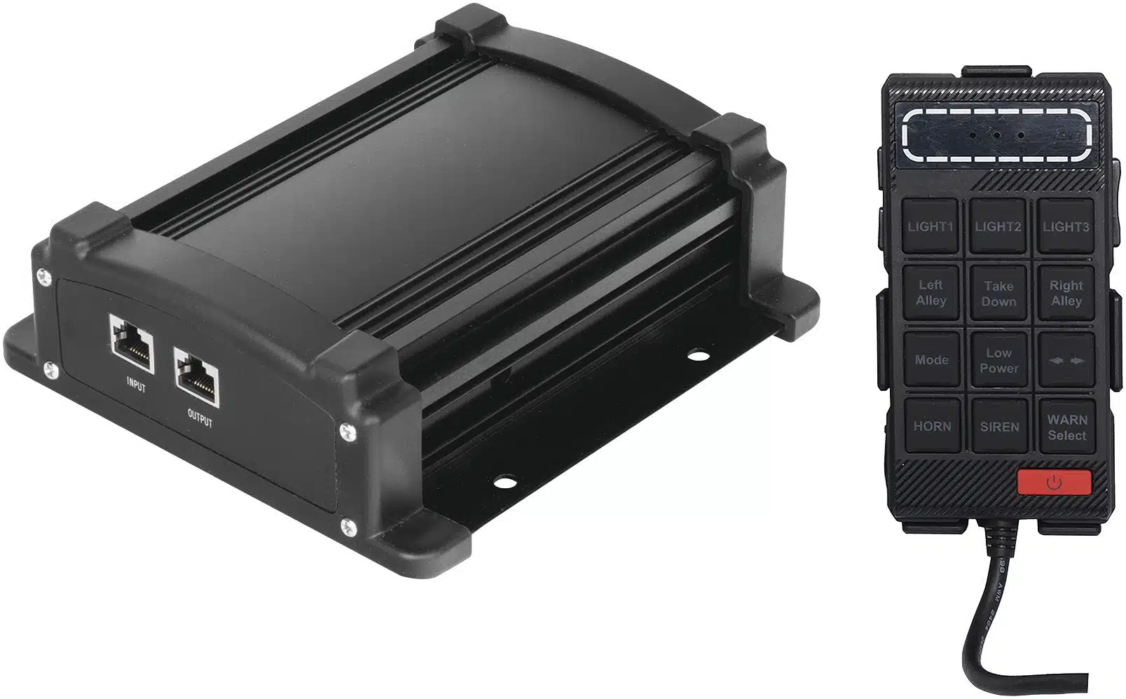 Sirena Vehicular de 100W de Potencia Con Controlador Unimando, Micrófono, Control de Tonos y Patrones de destello de Barras de Luces Serie X67 / X75 Sirena Vehicular de 100W de Potencia Con Controlador Unimando, Micrófono, Control de Tonos y Patrones de destello de Barras de Luces Serie X67 / X75 - Imagen 1