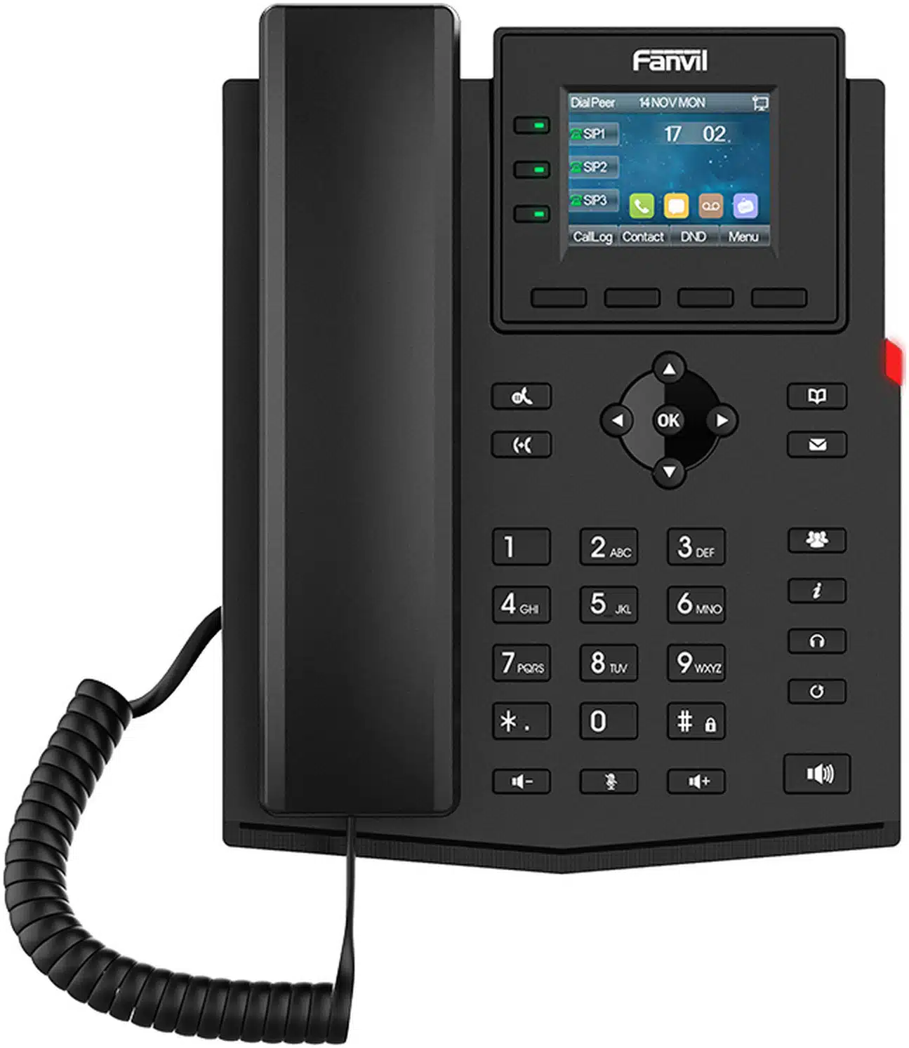 Teléfono 2 Hilos para switch PN8 y PN24 /empresarial para 4 líneas SIP con pantalla LCD de 2.4 pulgadas a color, Opus y conferencia de 6 vías, PoE. Teléfono 2 Hilos para switch PN8 y PN24 /empresarial para 4 líneas SIP con pantalla LCD de 2.4 pulgadas a color, Opus y conferencia de 6 vías, PoE. - Imagen 1