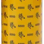 Cinta de Cera Zebra 110mm x 450m 6000 Núcleo de 25 mm Caja con