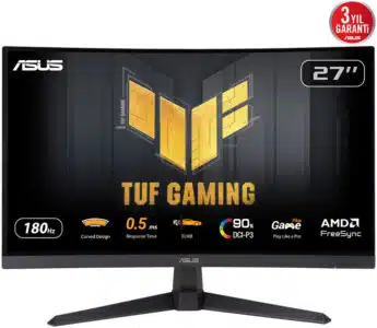 MONITOR GAMER ASUS TUF VG27WQ3B /27 /2560X1440 /0.5MS /180HZ /2X HDMI /DP /VESA /ALTAVOCES /FREESYNC /CURVO - Imagen 2