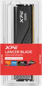MEMORIA RAM ADATA XPG LANCER BLADE RGB DDR5 6400 MTS 16GB CON DISIPADOR NEGRA AX5U6400C3216GDTLABRBK - Imagen 3