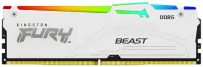 MEMORIA RAM DIMM KINGSTON FURY BEAST RGB BLANCO XMP 128GB KIT 4 DDR5 5200MTS CL40 KF552C40BWAK4 128 - Imagen 3