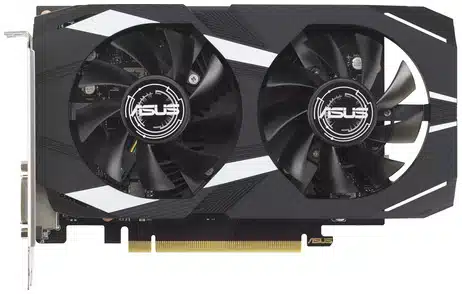 b92107fcac3564f62f90f42aecafa6696bb043a7 TARJETA DE VIDEO ASUS NVIDIA RTX3050 /PCIE X16 4.0 /6GB GDDR6 /HDMI /DP /DVI-D /ESTANDAR /GAMA MEDIA - Imagen 1