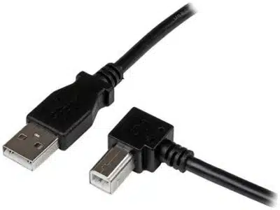 StarTech.com Cable Adaptador USB 3m para Impresora Acodado - 1x USB A Macho - 1x USB B Macho en Ángulo Derecho