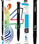 Bolígrafo Zebra 4 Color Retráctil Punto Mediano 1.0mm Colores - Imagen 2