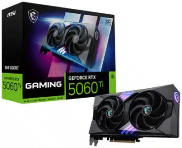 MSI GEFORCE RTX 5060 TI 8G GAMING OC tarjeta gráfica NVIDIA 8 GB GDDR7