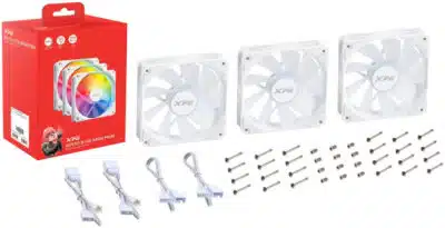 Kit 3 Ventiladores Thermaltake VENTOR 120 ARGB PWM Aspas - Imagen 2