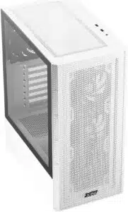 GABINETE ADATA XPG GAMER VALOR MESH MEDIATORRE ATX 4 FAN CRISTAL TEMPLADO BLANCO VALORMESHMT WHCWW - Imagen 3