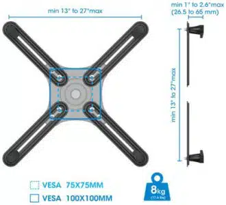 Manhattan Kit adaptador de montaje para monitores no VESA - Imagen 5