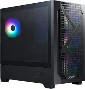 GABINETE XPG LANDER300 MID TOWER ATX PANEL VIDRIO TEMPLADO CON 4 VENTILADORES LANDER300MAA BKCWW - Imagen 2